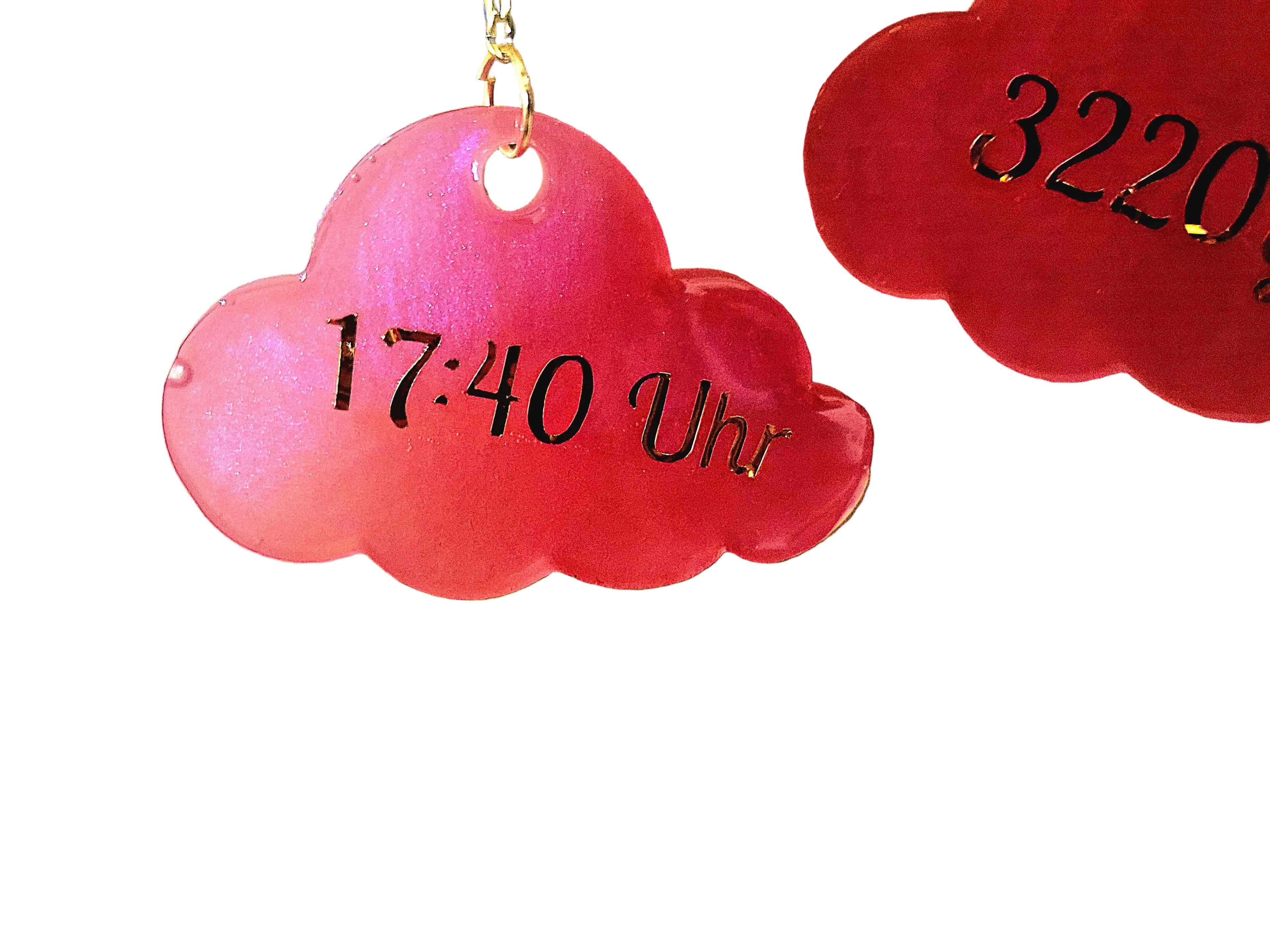 Babywolke mit Geburtsdaten